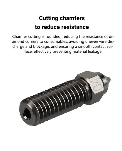 For Creality Ender 3 V3 KE K1/k1 Max Nozzle 0.4 0.6 0.8mm Nozzles Hard Steel Copper Plated Brass Genius Pro Vyper K1 Pro Hotend