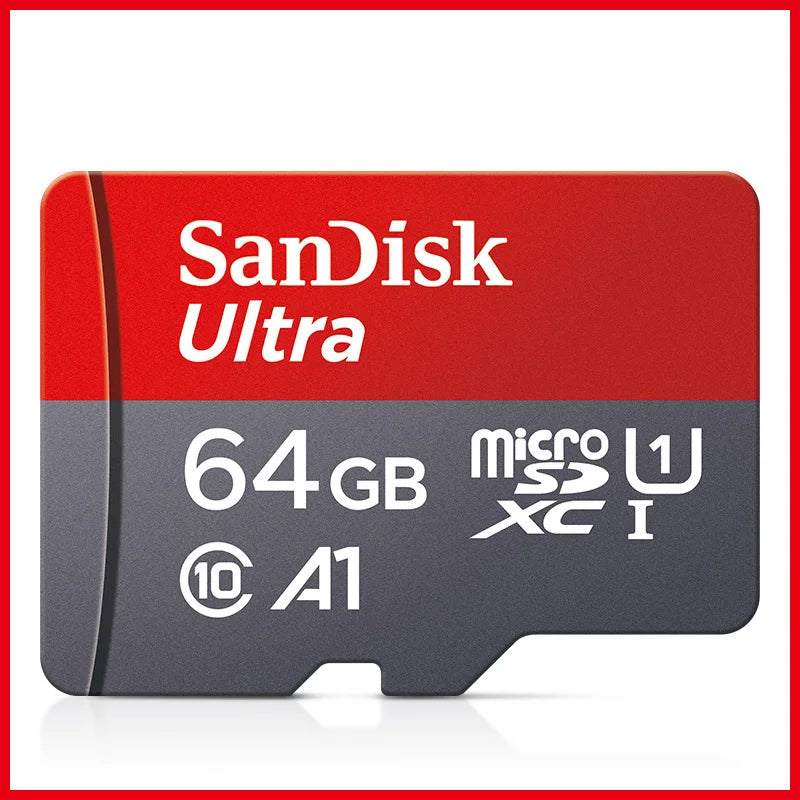 100% Original SanDisk Memory Card 256GB 128GB 64GB 32GB A1 Micro SD Card Class 10 UHS-1 TF Flash Card for Samrtphone/PC