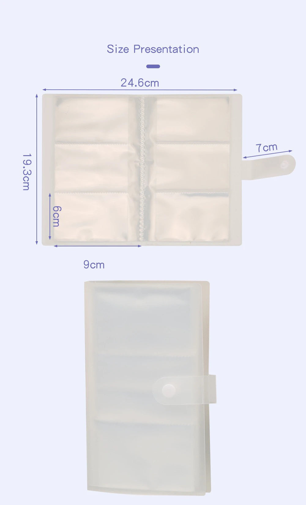 84/120/240 Slot Card Holder Photo Album Business Card Book Star Chasing Business Three Inch Transparent Card Bag