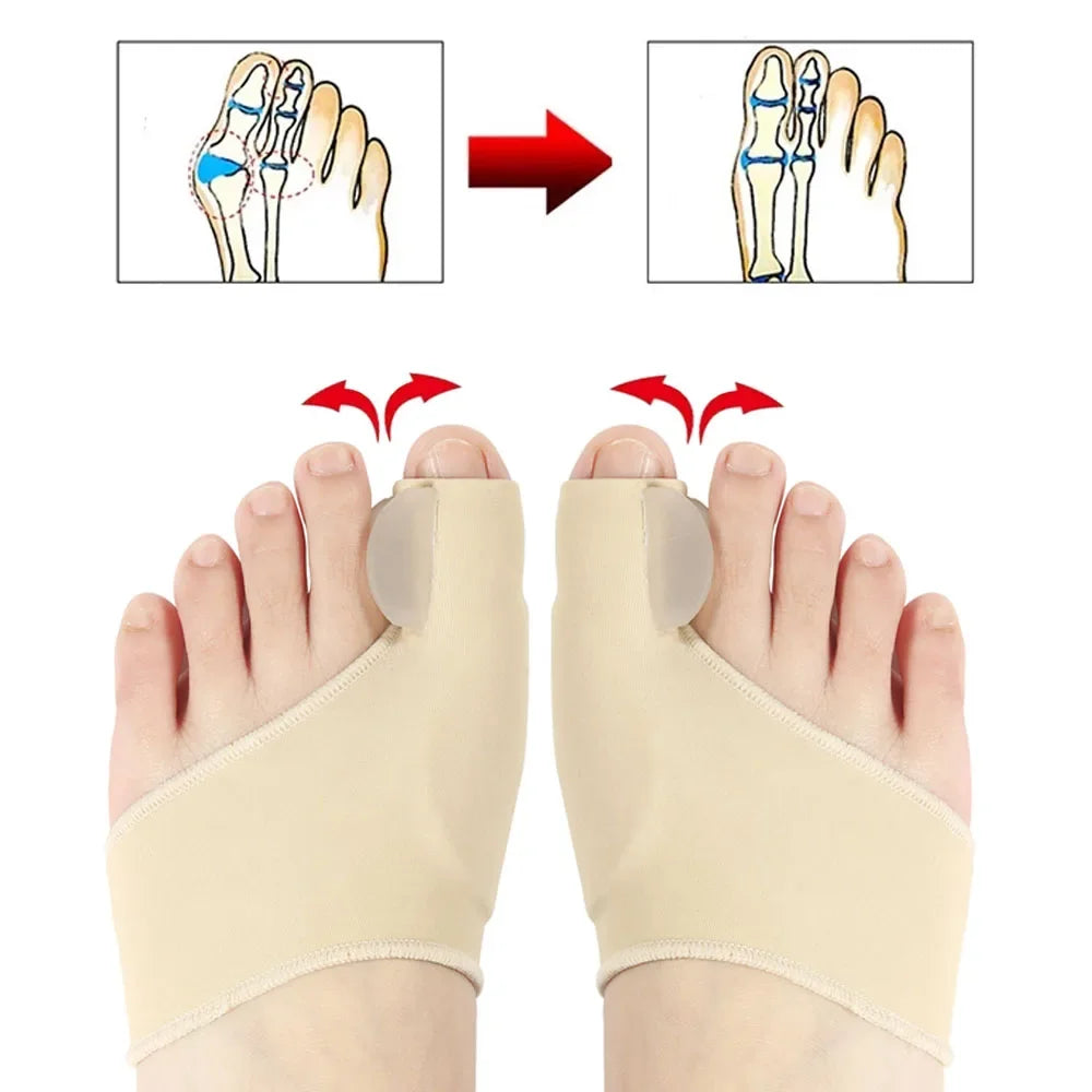 New Good Toe Separator Hallux Valgus Bunion Corrector Orthotics Feet Bone Thumb Adjuster Correction Pedicure Sock Straightener