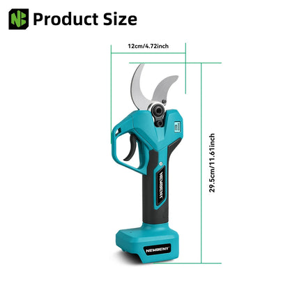 NEWBENY 65MM 2 Gears Brushless Electric Scissors Cordless Pruning Shears Fruit Tree Branch Power Tools For Makita Battery Pin