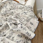 Baby Blanket Floral Soft Cotton Muslin Newborn Swaddle Wrap Receiving Blanket Quick Dry Bath Towel Baby Stroller Cover