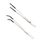 2pcs Bent Tip Tweezers For Crafts Stainless Steel Straight And Curved Nippers Tweezers Feeding Tongs For Reptile Lizards Spider