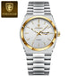 POEDAGAR Top Business Man Watch Luminous Waterproof Stainless Steel Men Wristwatch Date Week Quartz Fashion Casual Men's Watches