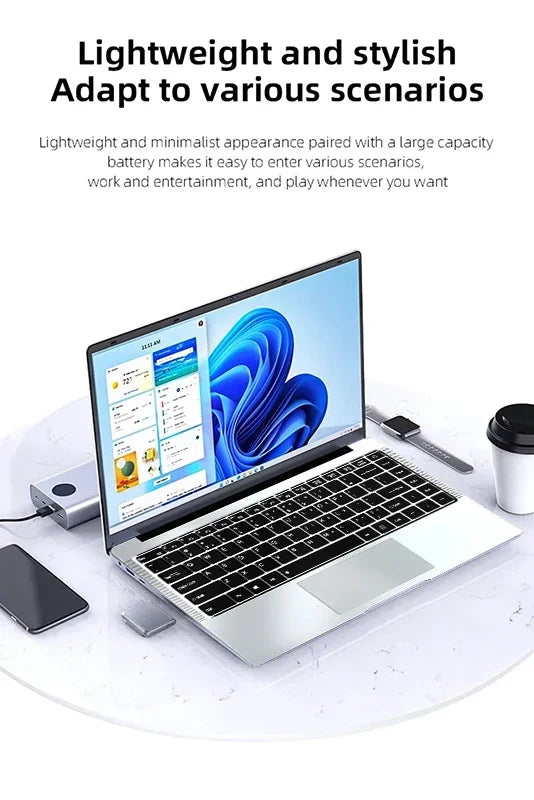 Intel Core I7 9850H Atom A3950 Windows 11 Pro Laptop Gamer SSD 1TB RAM 16GB Portable Laptops Computer Gaming 14.1' Notebook PC