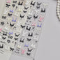 Colorful 5D Happy Birthday Nail Art Sticker Cake Candle Numbers Musical Note Cute Bear Stars Cherry Self Adhesive Manicure Decal