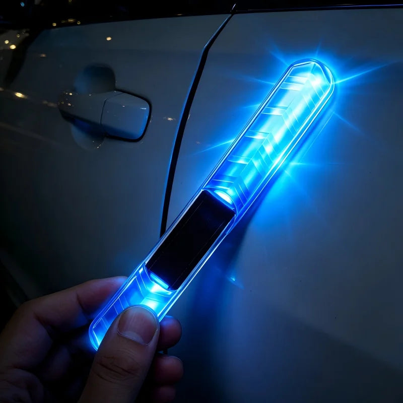 Car doors, electric motorcycles, anti scratch and anti-collision strips, solar warning and anti rear end collision lights, no wi