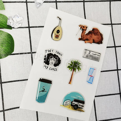 personal phone case dome epoxy sticker silicon resin ipad label popular decorative crystal gel logo jelly cute DlY glass shapes