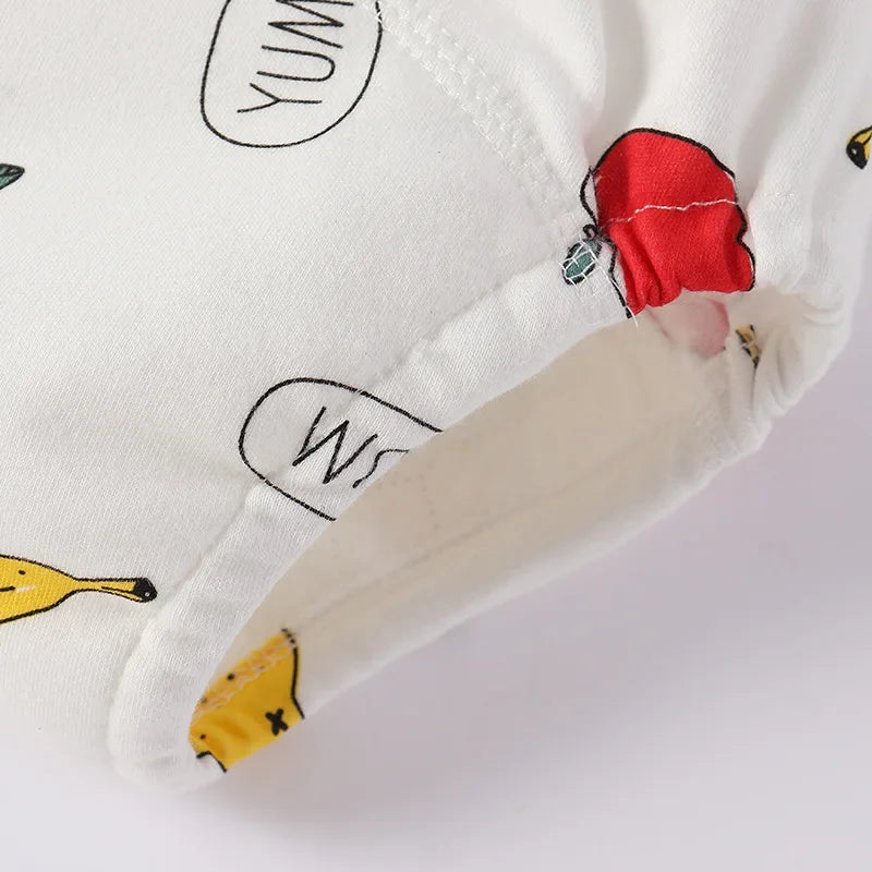 Reusable Baby Breathable Diapers Pee Shorts Underwears Soft Cotton Toddler Potty Training Pants for Boys Girls Baby Nappies