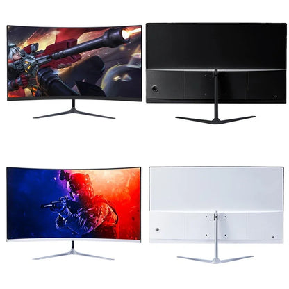 24 Inch Curved 100Hz Monitor Gaming MVA FHD 1080P Computer Display 3000R HDMI/VGA DCR Eye Protect VESA 100*100 2ms Response