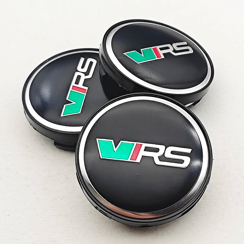 4pcs 60mm Car Wheel Center Hub Cap Rim Cover VRS Logo Emblem Sticker For Skoda Octavia Fabia Kamiq Kapoq Kodiaq Rapid SCALA