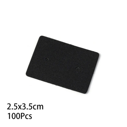 50/100Pcs 5x4cm Earring Cards Cardboard Labels DIY Jewelry Display Stand Holder Small Businesses Selling Packaging Supplies