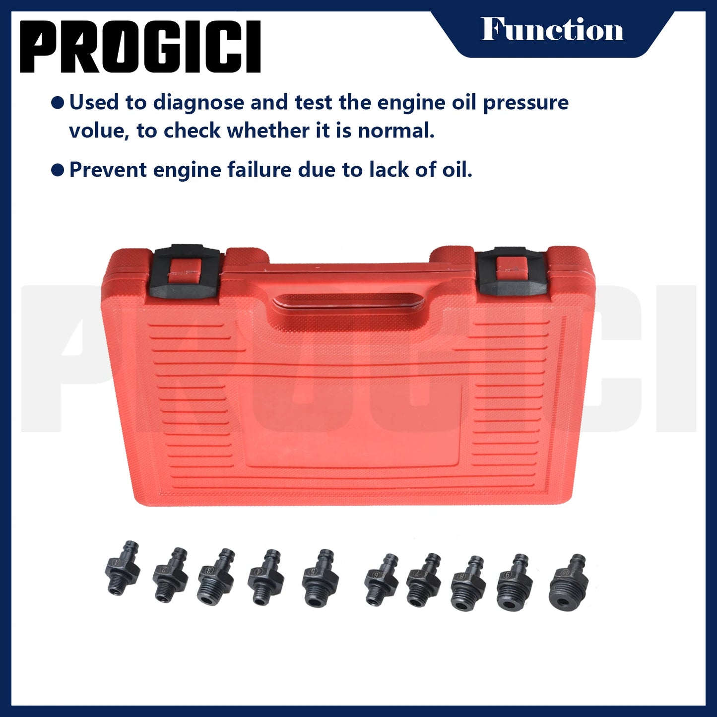 13PCS Engine Oil Pressure Test Kit Tester Car Garage Tool Low Oil Warning Devices for Engine Diagnostic Test