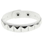 Punk Hip-hop Single Row Square Rivet Bangles Fashion Rock Opening Adjustable Couple Wristband for Women Men Jewelry Accessories