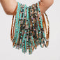 5pcs Fashion Colorful Acrylic Crystal Rhinestone Elastic Bracelet For Women Stretch Wristband Wedding Bracelets Daily Jewelry