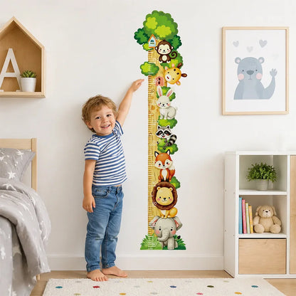 Cute Forest Animals Wall Stickers for Kids Rooms Children Boys Girls Baby Room Decoration Nursery Wallpaper Vinyl Elephant Lion