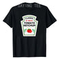 Red Ketchup Yellow Mustard DIY Costume Matching Couples Groups Halloween T-Shirt Gifts Lazy Easy Condiments Costumes Couple Tops