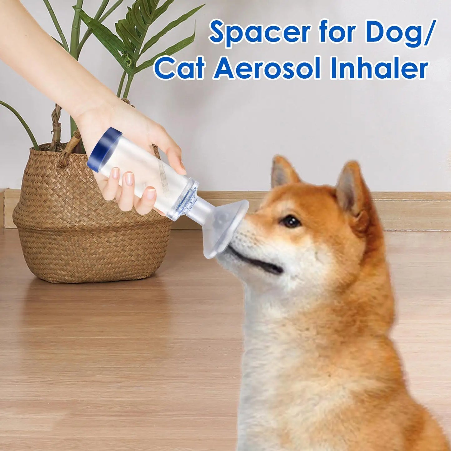 Pet Aerosol Chamber Cat Portable Inhaler Spacer With Medical PVC Mask Nebulizer Chamber For Animals Veterinary Equipment For Dog