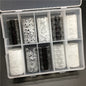 10 Patterns New Metal Nail Foils for Transfer Paper Stickers Floral Chameleon Nails Wraps DIY Water Marble Nail Art Decorations