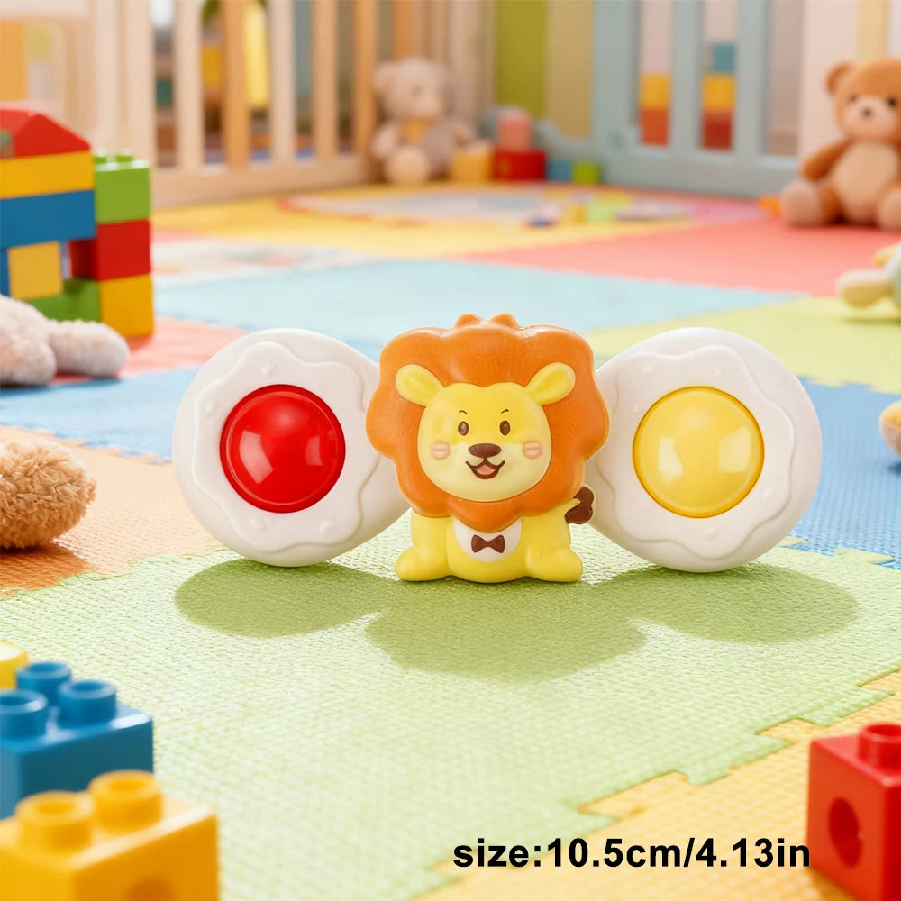 Baby Bath Toys Funny Bathing Sucker Spinner Suction Cup Cartoon Rattles Fidget Educational ToysChristmas Birthday Gifts for Kids