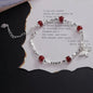VENTFILLE 925 Sterling Silver Line Extremely Fine Bracelet for Women Love Haert Bead Korean Ins Sweet Jewelry Gift Dropshipping