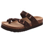 Shevalues New Fashion Cork Sandals Women Classic Cork Suede Footbed Slippers Female Summer Beach Sandals With Adjustable Buckle