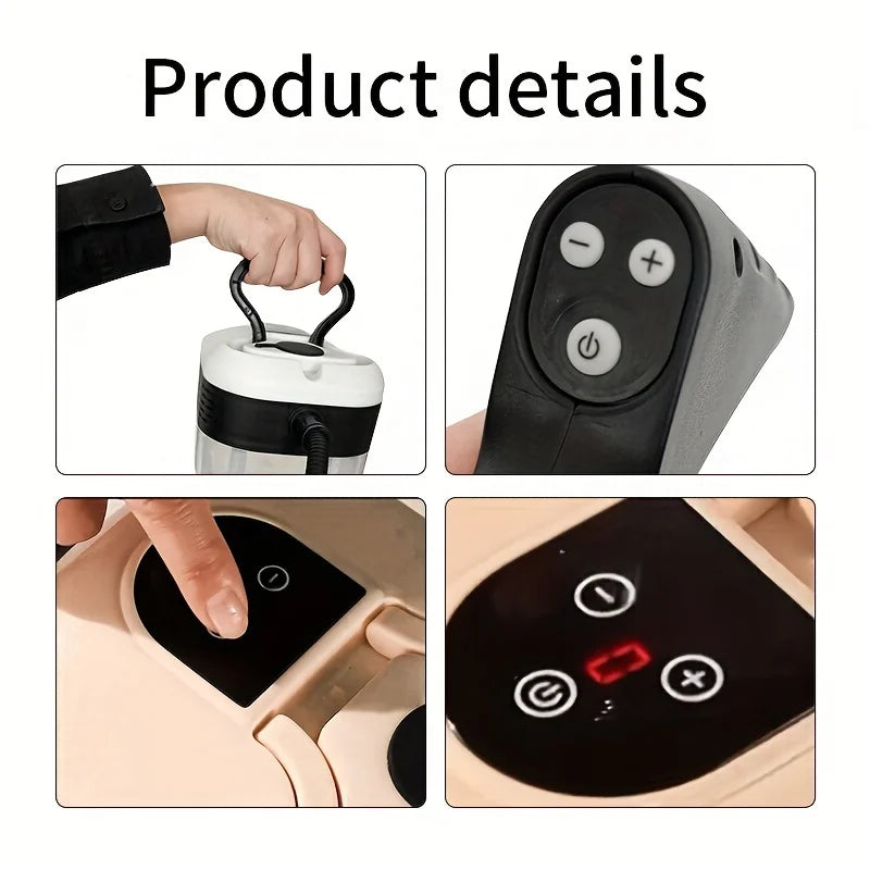 2500W High Pressure Steam Cleaner High Temperature Washing Machine for Home Air Conditioner Kitchen Hood Car Floor Cleaning Use, Basic Mechanical 1600W