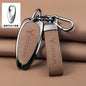 Car Interior Accessories Zinc Alloy Leather Key Case Cover Holder Chain For Voyah Free I-Land Dreamer PHEV Luxury Protective