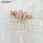 16/20/22Tips Semi-Cured Gel Nail Wraps Full Cover Manicure DIY Waterproof Long Lasting Gel Nail Stickers set for UV Lamp Need
