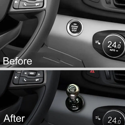 Full Metal Car Engine Start Stop Button Joystick Cover Universal Ball Push Start Button Lever Rocker Auto Interior Trim