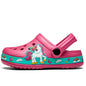 New Kids Unicorn Dinosaur Garden Shoes Beach Flat Sandals Slippers Child Sandals Anti Skid Slipper Summer Hole Shoes