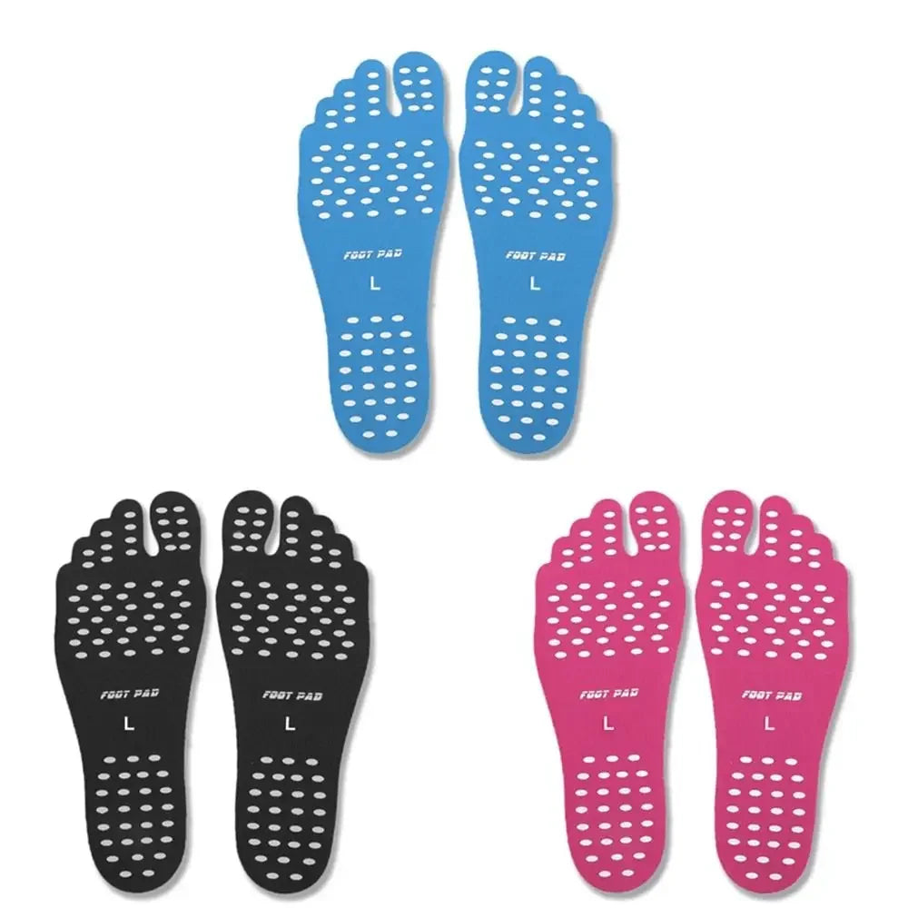 Non-slip Beach Adhesive Anti Slip Invisible Foot Pads Insulation Protection Mats Barefoot Stick Insoles Footpads Sticker Shoes
