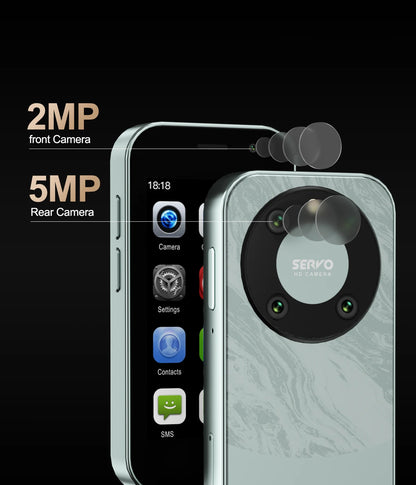 SERVO KING9000 4G LTE Mini Smartphone Android System RAM 2GB ROM 16GB Google Play WhatsAPP Hotspot 2 SIM Pocket Small Cellphones