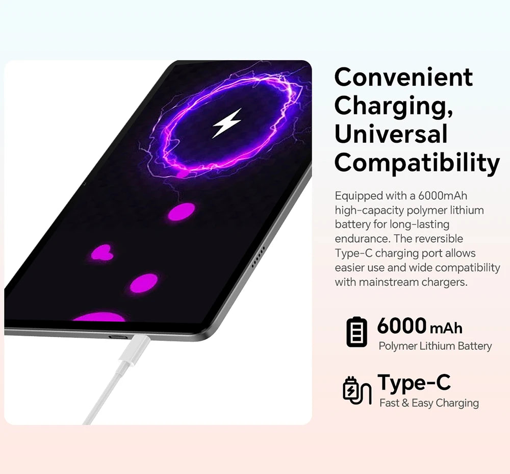 Teclast P30T Set 10.1" Tablet Android 16 Gemini AI Unisoc 8-core CPU 16GB(3GB+13GB Expansion) RAM 128GB ROM 6000mAh Keyboard/Case/Mouse/Stylus/Headphone/Stand