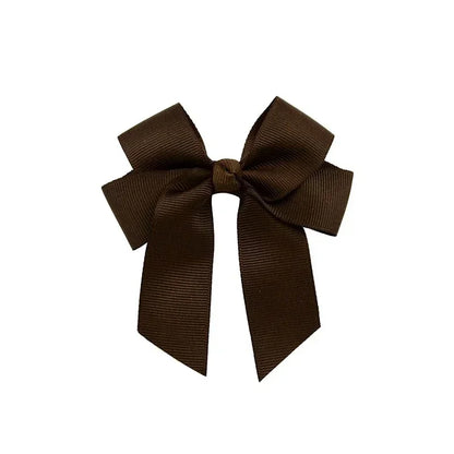 1pcs 3.6'' Solid Color Bowknot Hair Clips For Baby Girls Classic Bows Hairpins Cute Barrettes Headwear Kids Hair Accessories