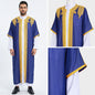 Eid Men Robe Jubba Thobe Open Abaya Dishdasha Islamic Embroidery Cardigan Abayas Dubai Male Muslim Prayer Kaftan Ramadan Morocco