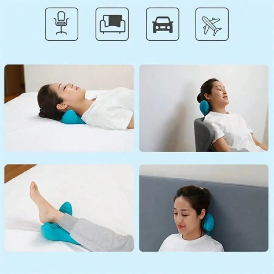 1pc Neck Massager Deep Kneading Relaxation Massager, Portable For Home And Travel