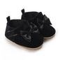 2025Black Fashion Newborn Party Princess Shoes  Boys And Girls' First Step Walking Shoes Rubber Soled Anti Slip Baby Shoes 0-18M
