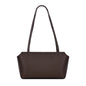 Luxury Women's Genuine Cowhide Leather Mini Shoulder Tote Bag Pebbled Leather Long Strap Underarm Handbag Minimalist Daily Purse