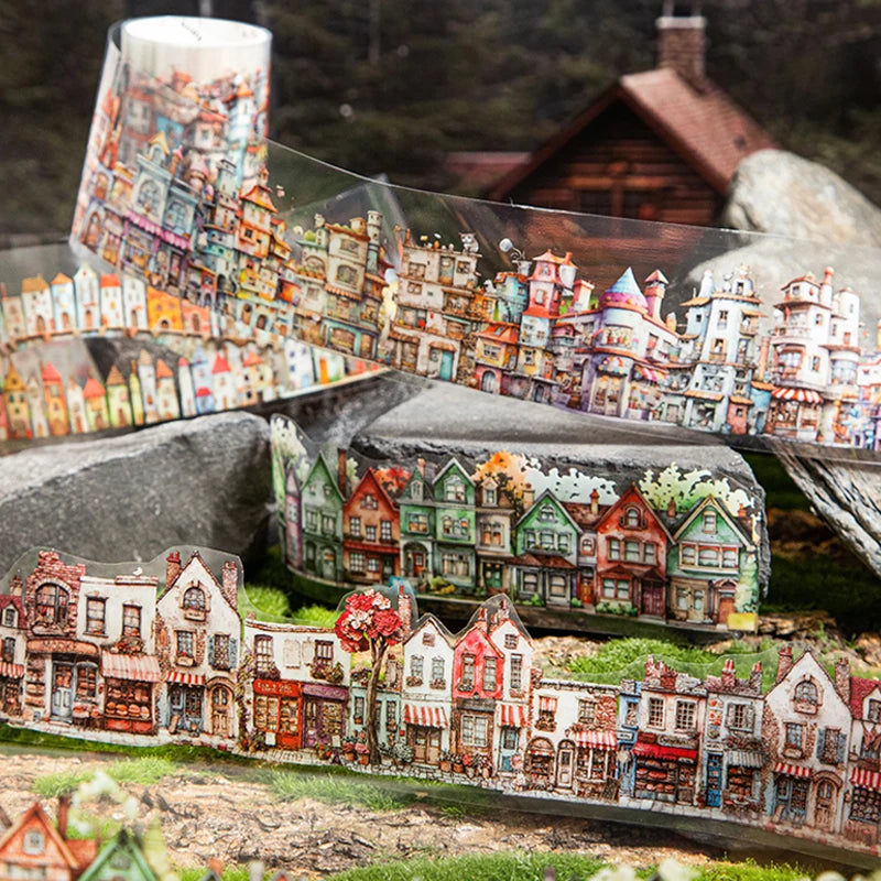 Mr.Paper kawaii Wacky House Series House Landscaping Tape DIY handbook decorative tape stickers student supplies washi tape set