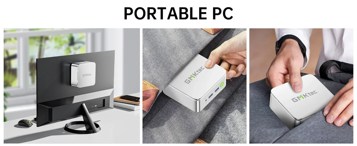 GMKtec G10 Mini PC AMD Ryzen5 3500U (Beats N150/N97) Barebone 2.5GbE NIC LAN HTPC Proxmox Mini Computer,Triple 4K Display WiFi 5