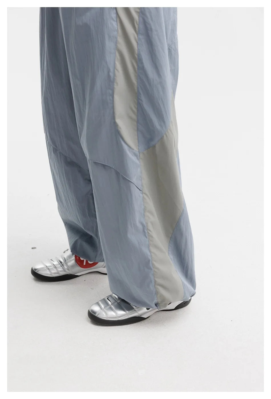 Men Women Splice Fashion Outdoor Loose Casual Lightweight Quick Dry Sports Cargo Baggy Pants Track Trouser Jogger Sweatpants