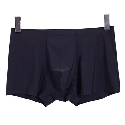 L-Xxxl Seamless Eisse Ide Boxer Men Solid Color Male Underpants Ultra Thin Sexy Underwear Summer Cool Trunk Shorts