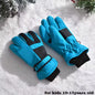 Winter Snow Gloves for Boys Girls Ages 10-14, Warm Knit Windproof for Skiing Cycling Fishing, Machine Washable
