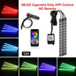 Car Interior Light Ambient Light with USB Cigarette Decorative Lamps RGB Car Footwell Light with Remote/Voice Control