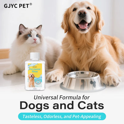 GJYC PET Concentrated Pet Mouthwash Oral Care Tartar Removal Fresh Breath Odor Eliminator Teeth Whitening For Dogs Cats