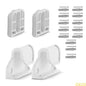 1 Set Retractable Baby Gate Replacement Part Mounting Accessories Fixing Base with Hook & Screws for Child Safety