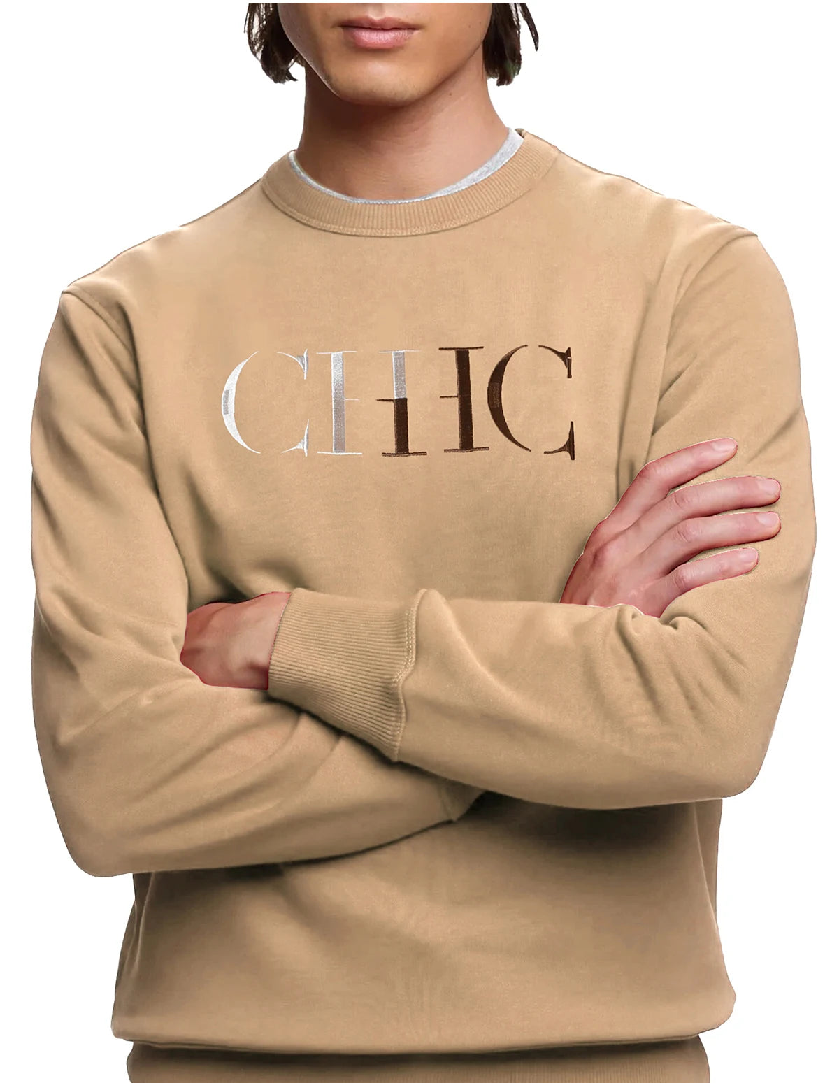 CHCH New Men's Hoodies Casual Sweatshirts Embroidery Men Hoodies Pullover Streetwear Solid Tops Fashion Streetwear Men Hoodies