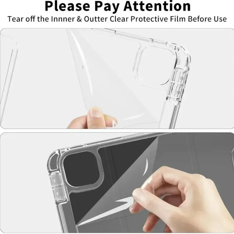For iPad Air 5th 6th 12th 11th iPad Pro 11 12.9 13 Air 11 M4 10th Gen 10.9 10.2 9th 8th 9.7 Mini 7 6 Smart Case with Pen Holder