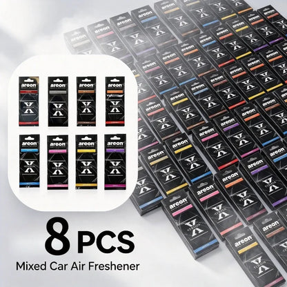 Areon X Version Mixed Scent Hanging Car Air Freshener Assorted Fragrance Paper Sheets For Auto Home Pack Of 8 To 216 Mixed Pcs
